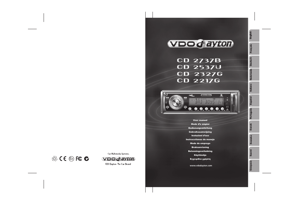 VDO Dayton CD 2327 G User Manual | Page 29 / 29