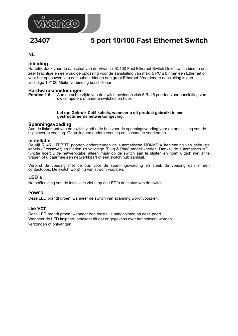 VIVANCO 23407 User Manual | Page 7 / 12