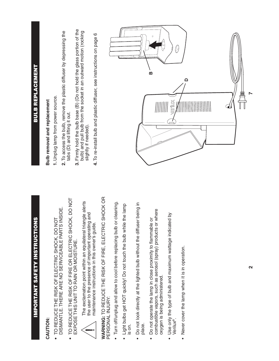 Verilux Mood Enhancement System VT01 User Manual | Page 4 / 6