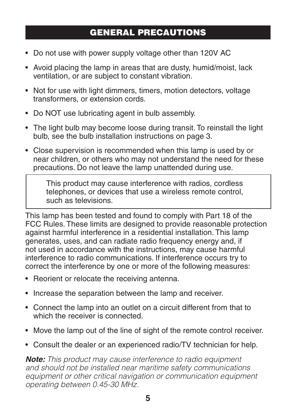 Verilux VF05 User Manual | Page 6 / 8