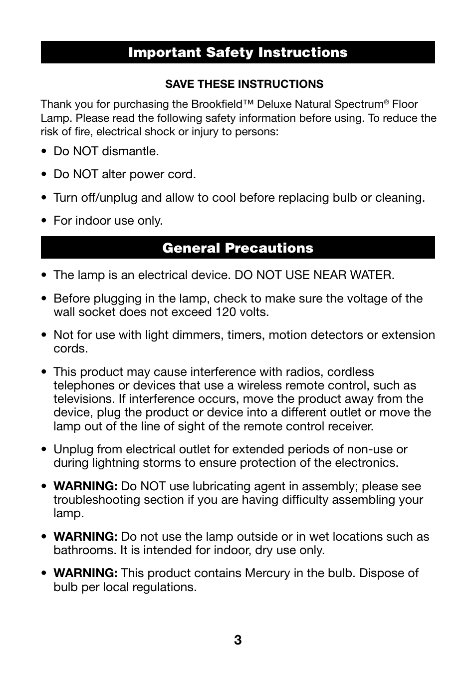 Verilux VF08 User Manual | Page 3 / 8