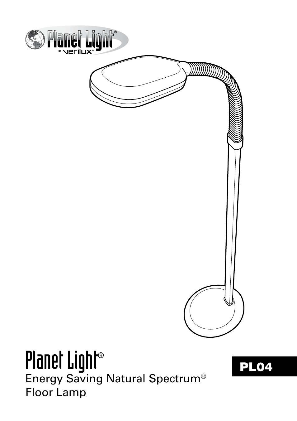 Verilux PLANETLIGHT PL04 User Manual | 12 pages