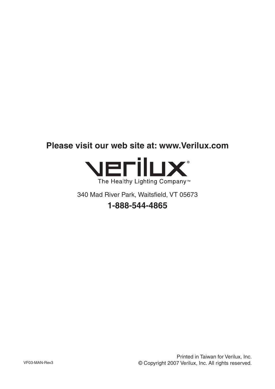 Verilux VF03 User Manual | Page 12 / 12