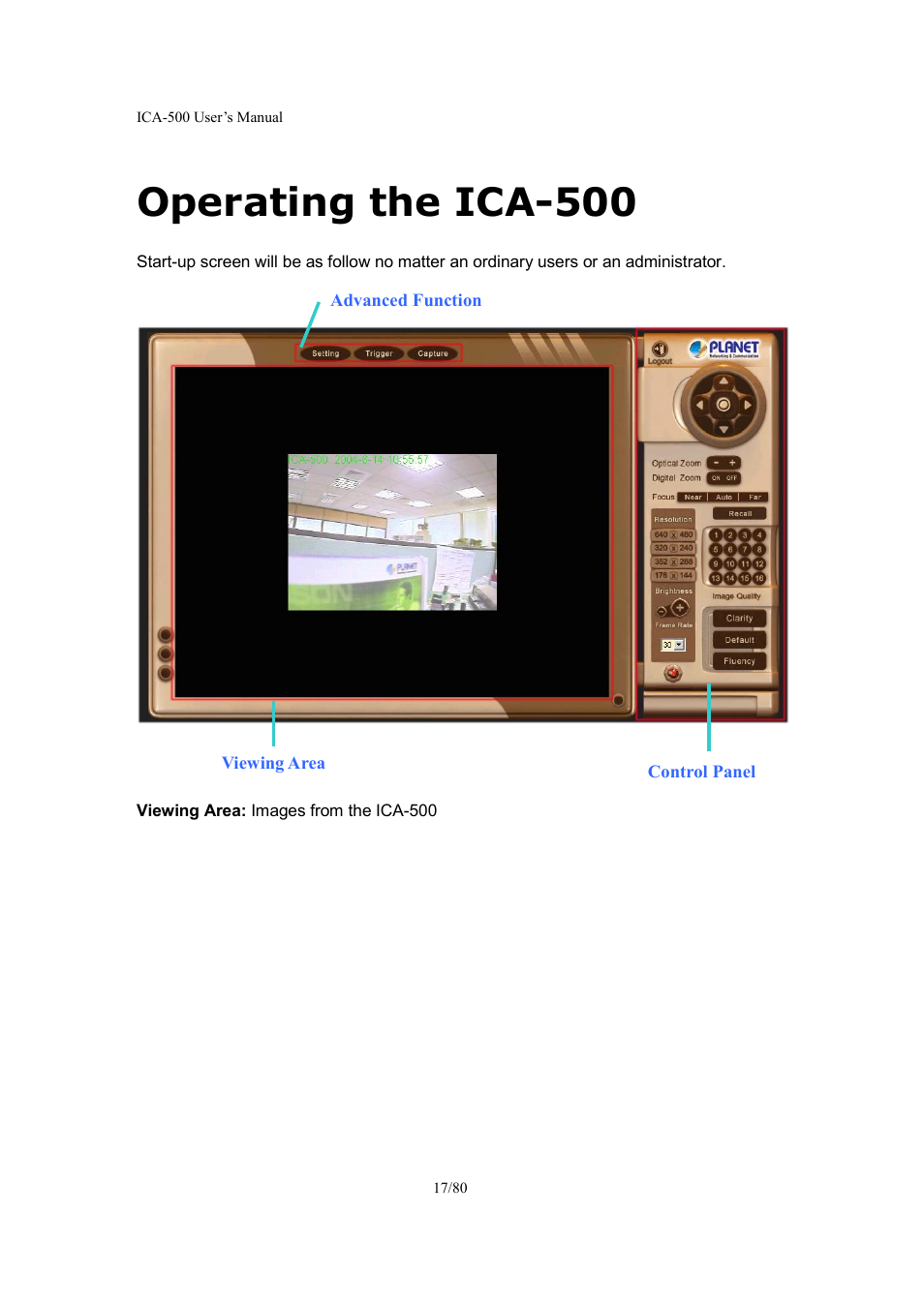 Operating the ica-500 | Veo ICA-500 User Manual | Page 17 / 80