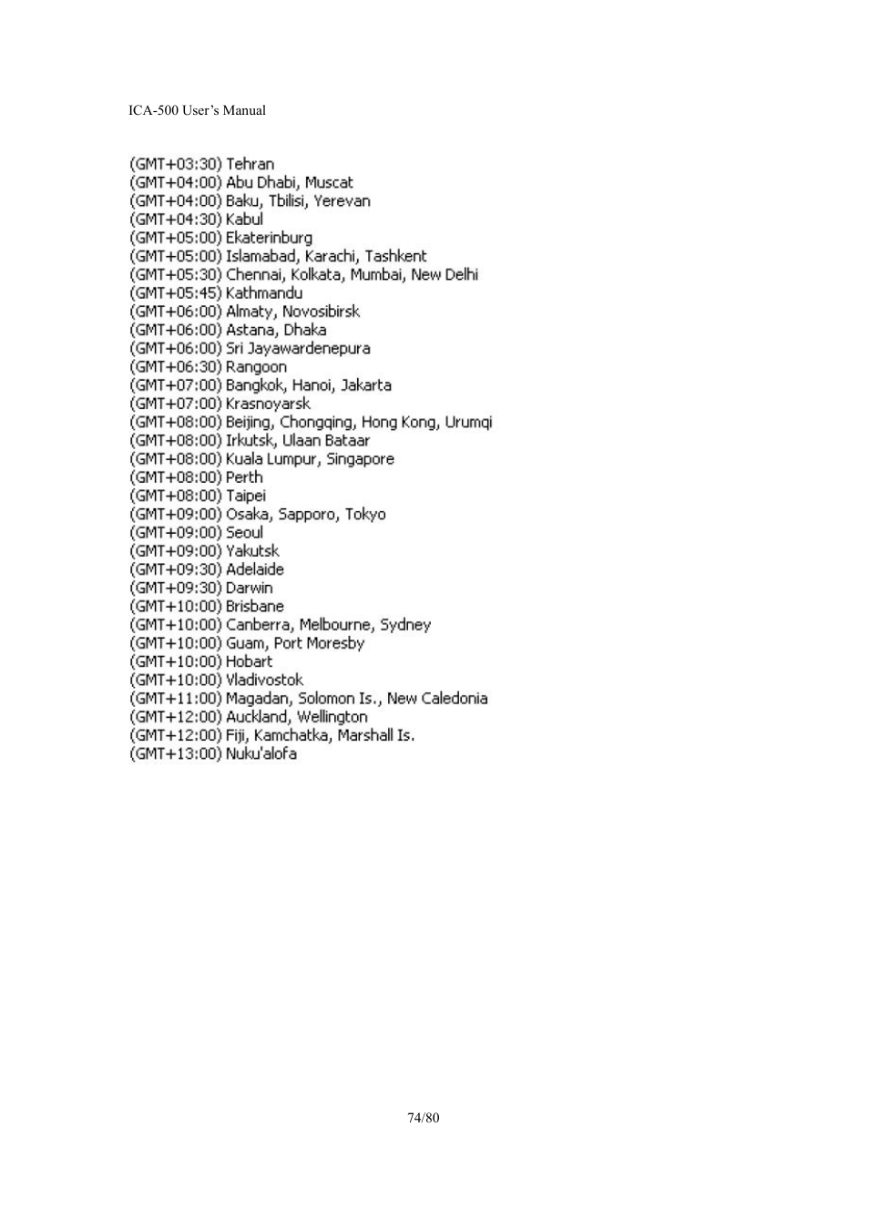 Veo ICA-500 User Manual | Page 74 / 80