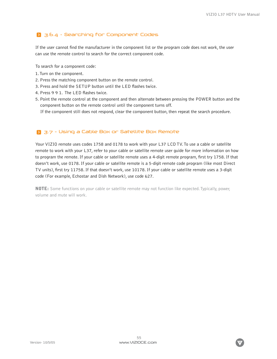 Vizio L37 User Manual | Page 55 / 81
