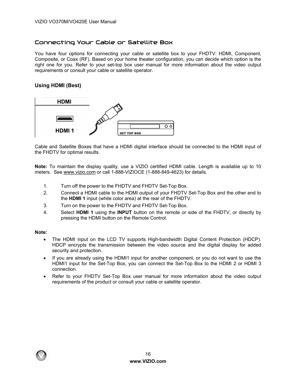 Vizio VO420E User Manual | Page 16 / 67