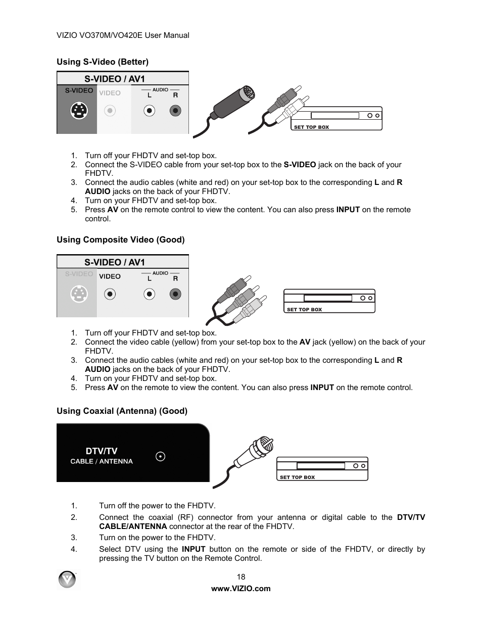 Vizio VO420E User Manual | Page 18 / 67