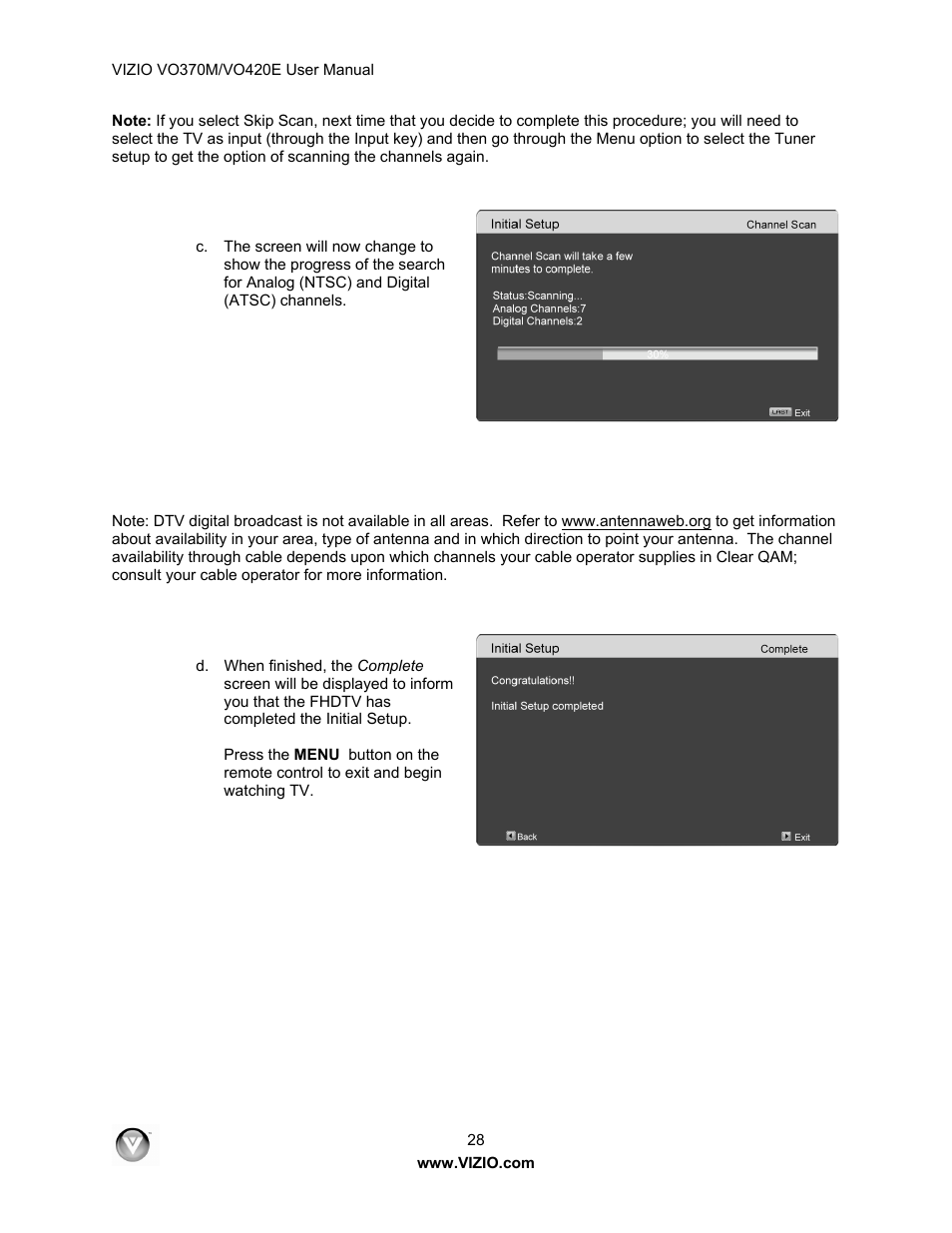 Vizio VO420E User Manual | Page 28 / 67