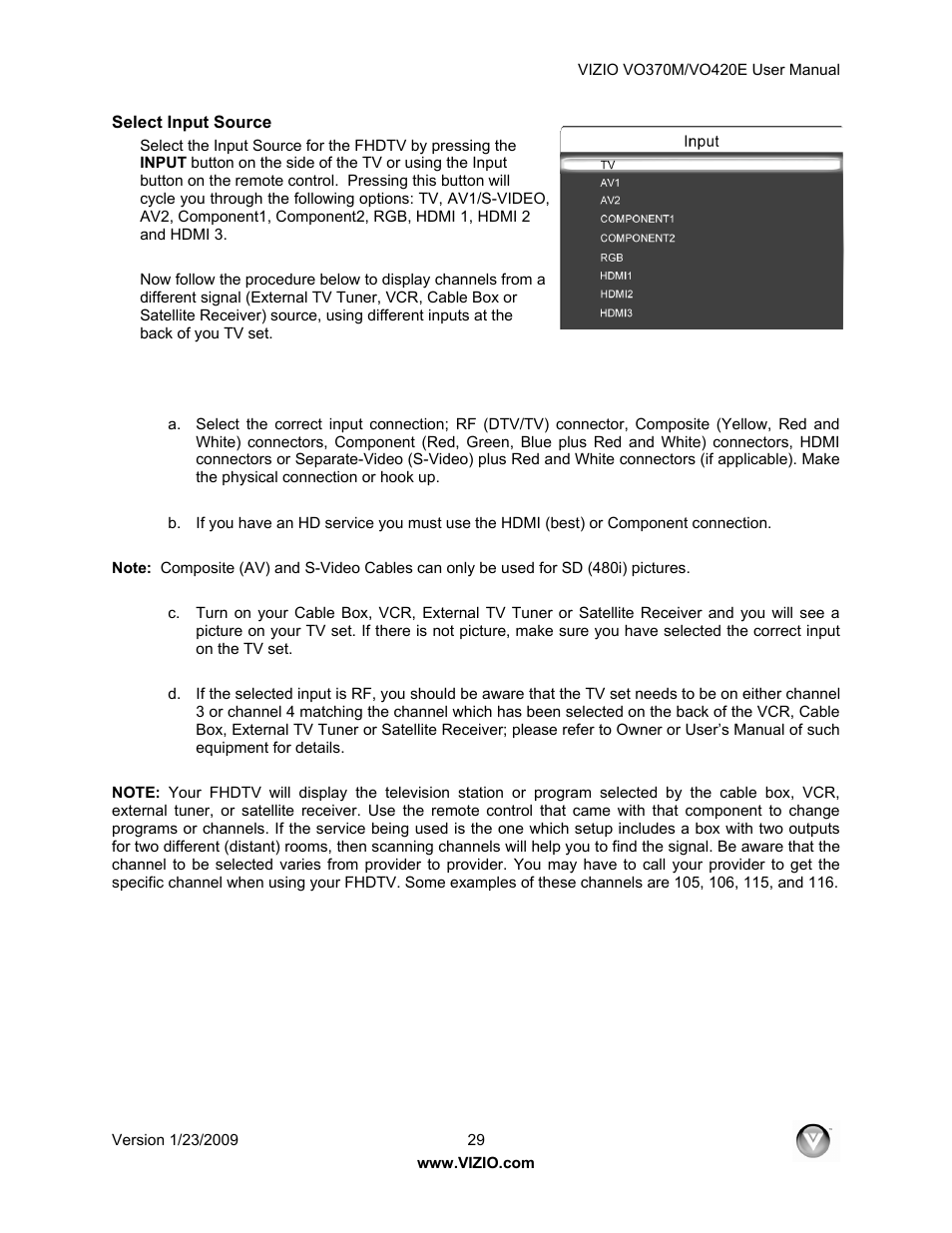 Vizio VO420E User Manual | Page 29 / 67