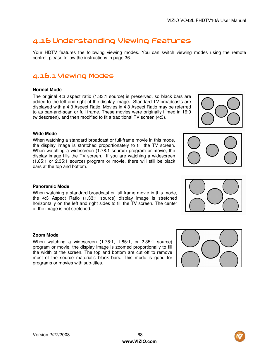 Vizio VO42LF User Manual | Page 68 / 77