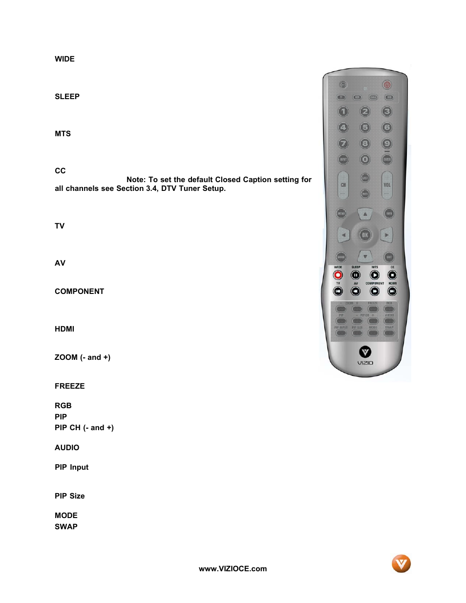 Vizio VP50HDTV User Manual | Page 12 / 73
