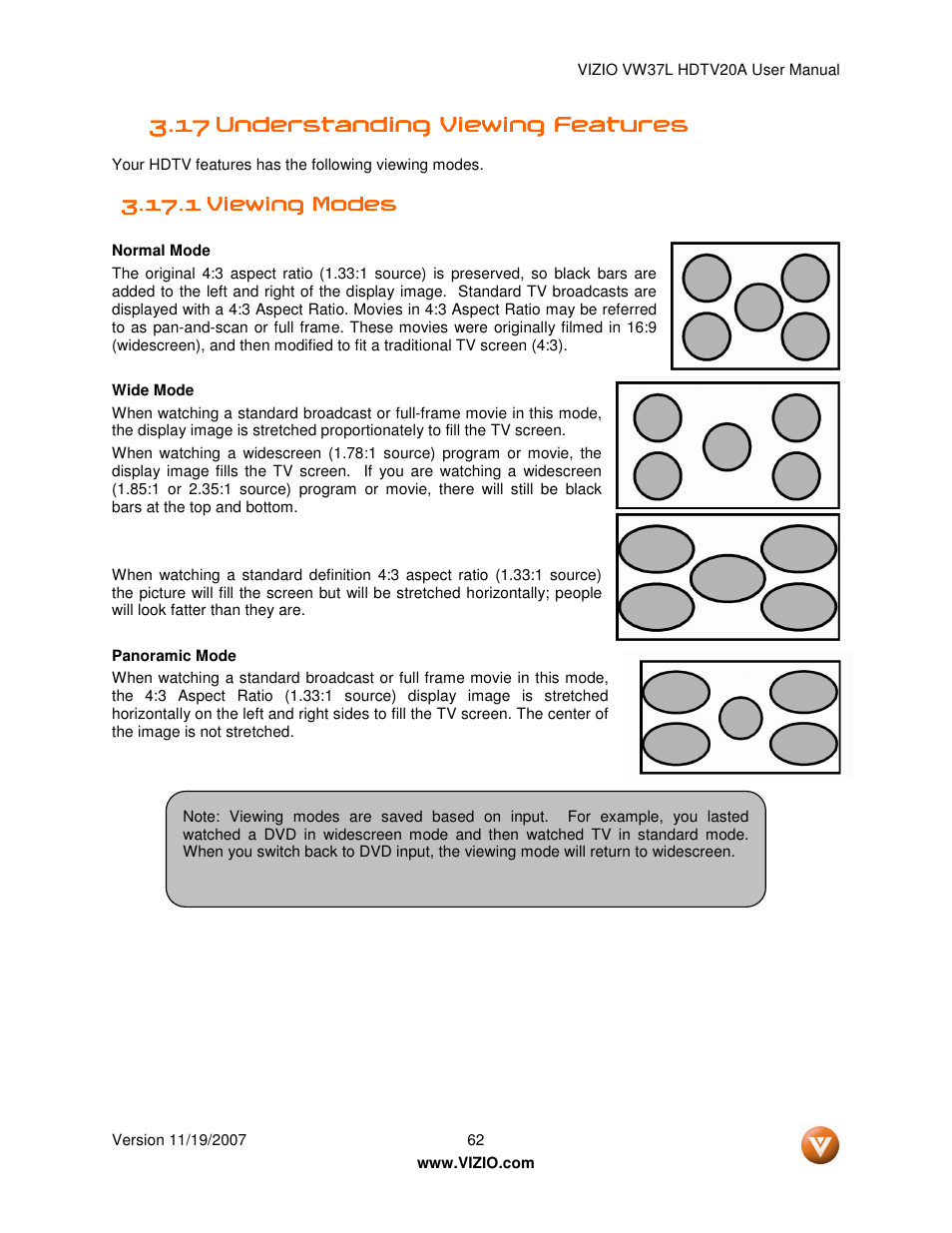 Vizio VW37L HDTV20A User Manual | Page 62 / 70