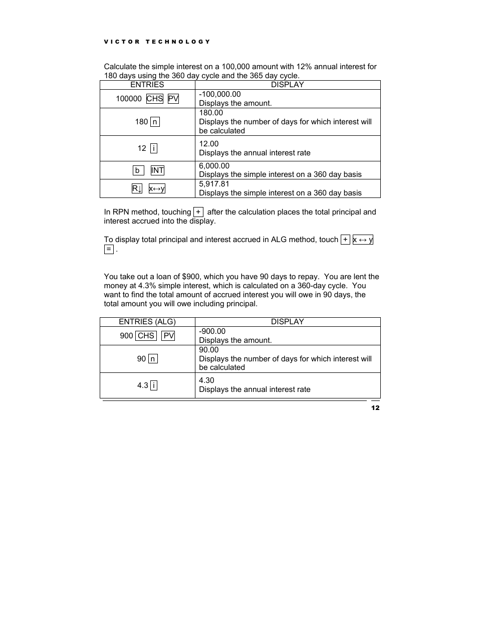 Victor Technology V12 User Manual | Page 12 / 73