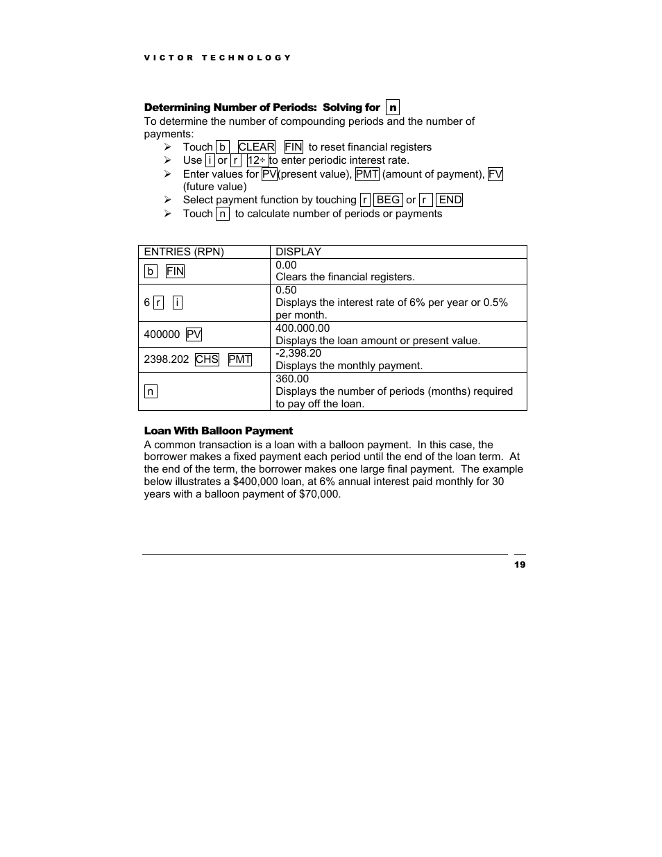 Victor Technology V12 User Manual | Page 19 / 73