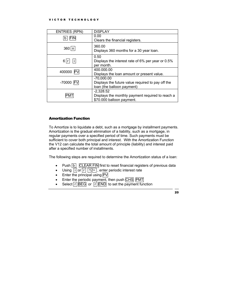 Victor Technology V12 User Manual | Page 20 / 73