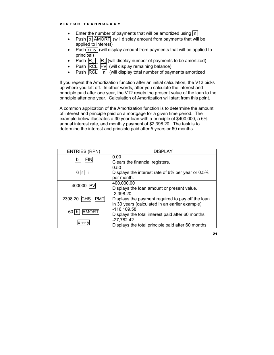 Victor Technology V12 User Manual | Page 21 / 73
