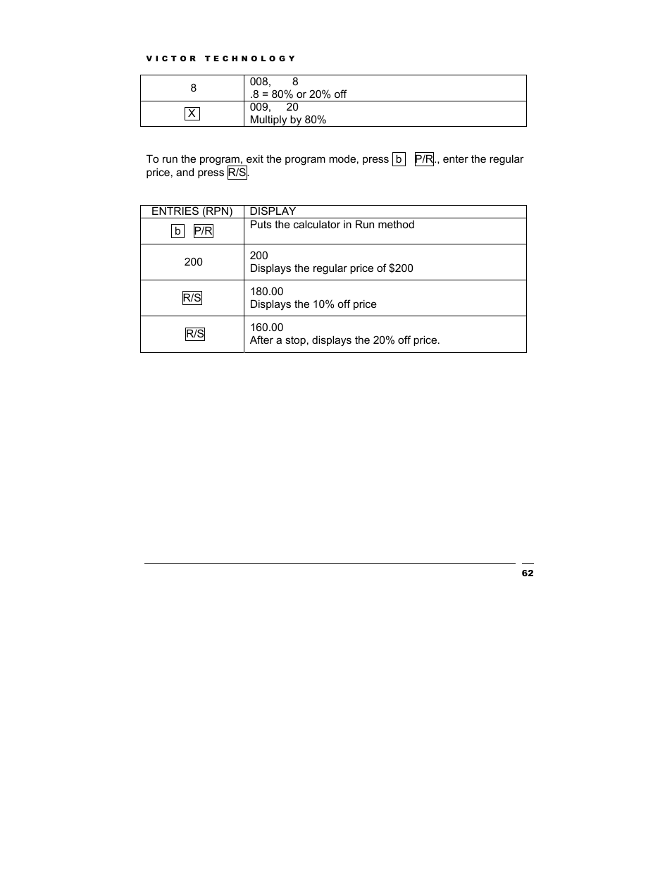 Victor Technology V12 User Manual | Page 62 / 73