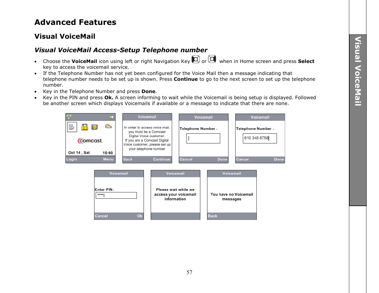 Advanced features | VTech ip8301 User Manual | Page 57 / 106