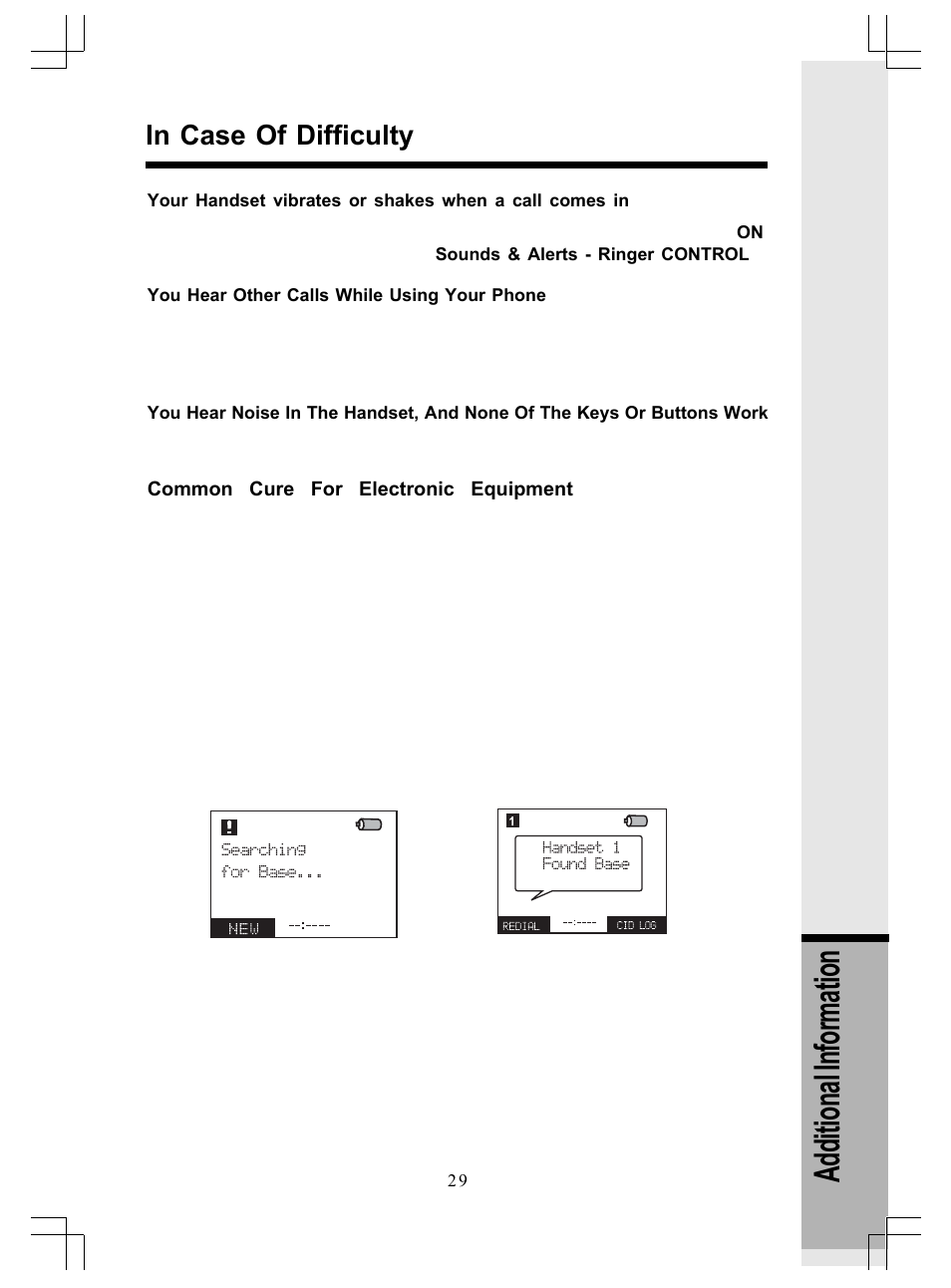Additional information | VTech GiGA5.8x VT5886 User Manual | Page 29 / 33