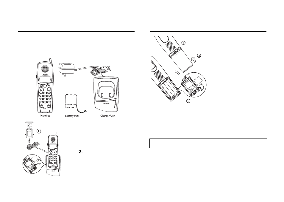 Getting started | VTech 2600 User Manual | Page 3 / 11
