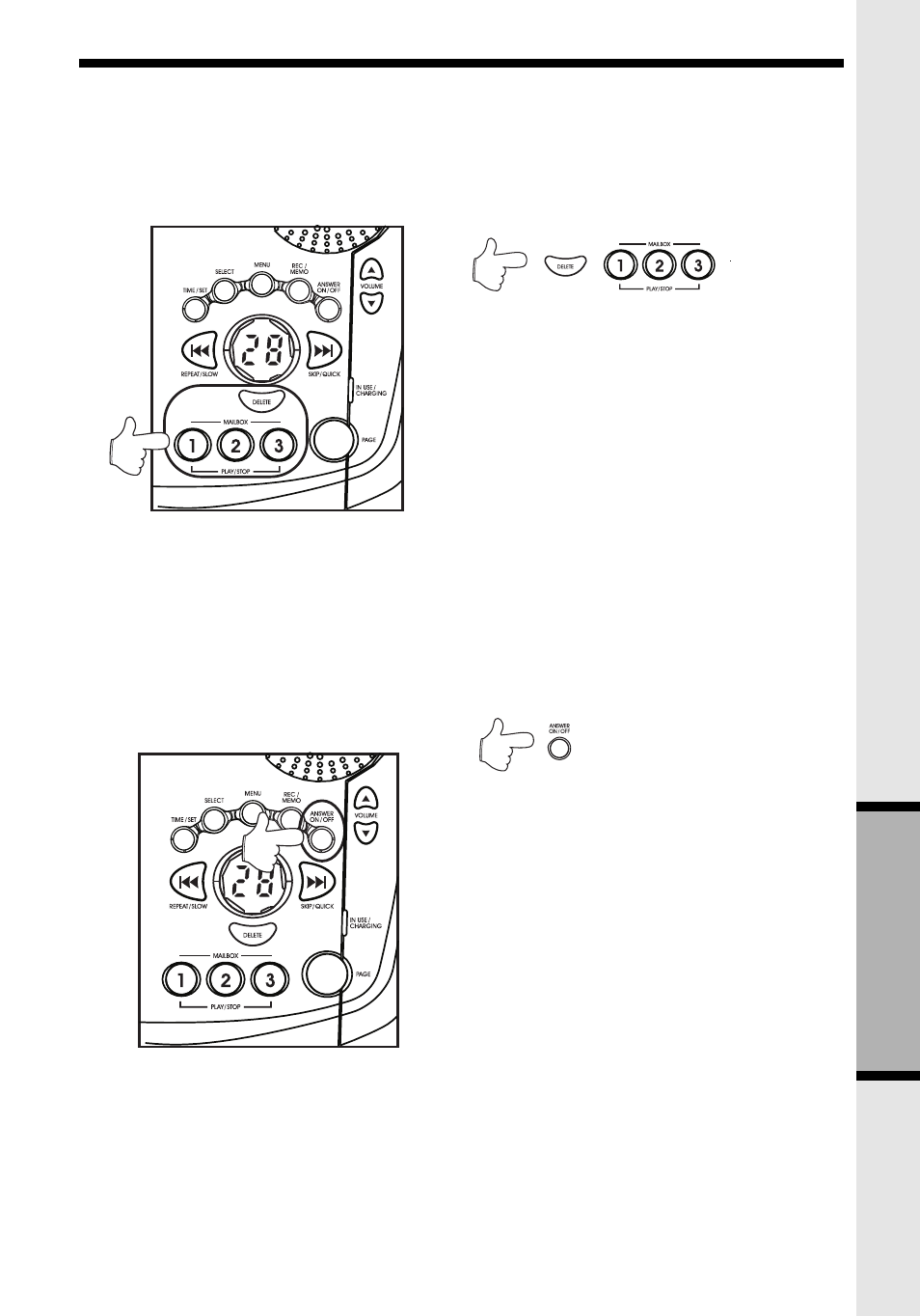 Itad operation, Answering system operations | VTech VT 9162 User Manual | Page 25 / 42