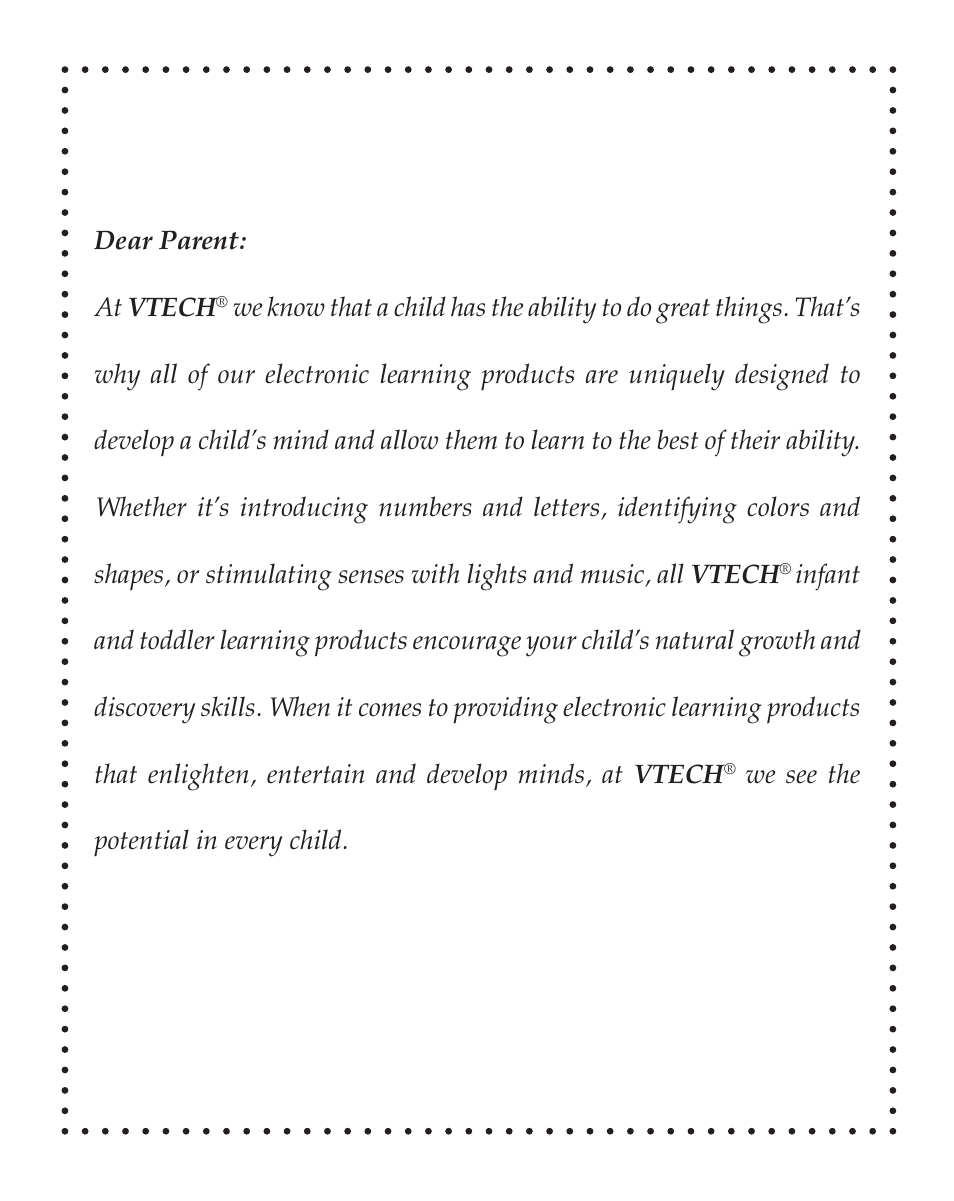 VTech Nighty Nite Nature Light User Manual | Page 2 / 14