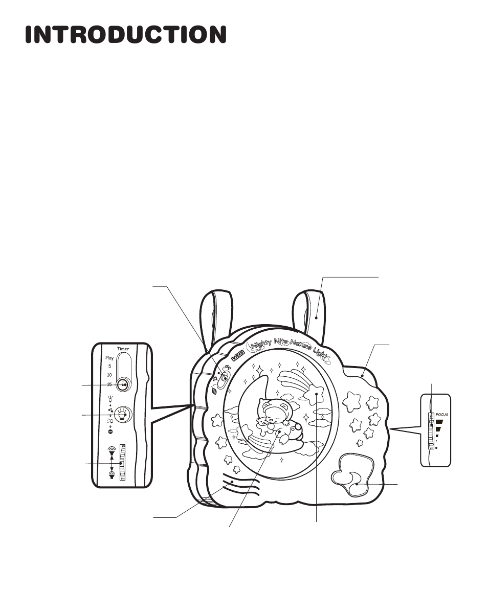 Introduction, Nighty nite nature light ™! we at vtech | VTech Nighty Nite Nature Light User Manual | Page 3 / 14