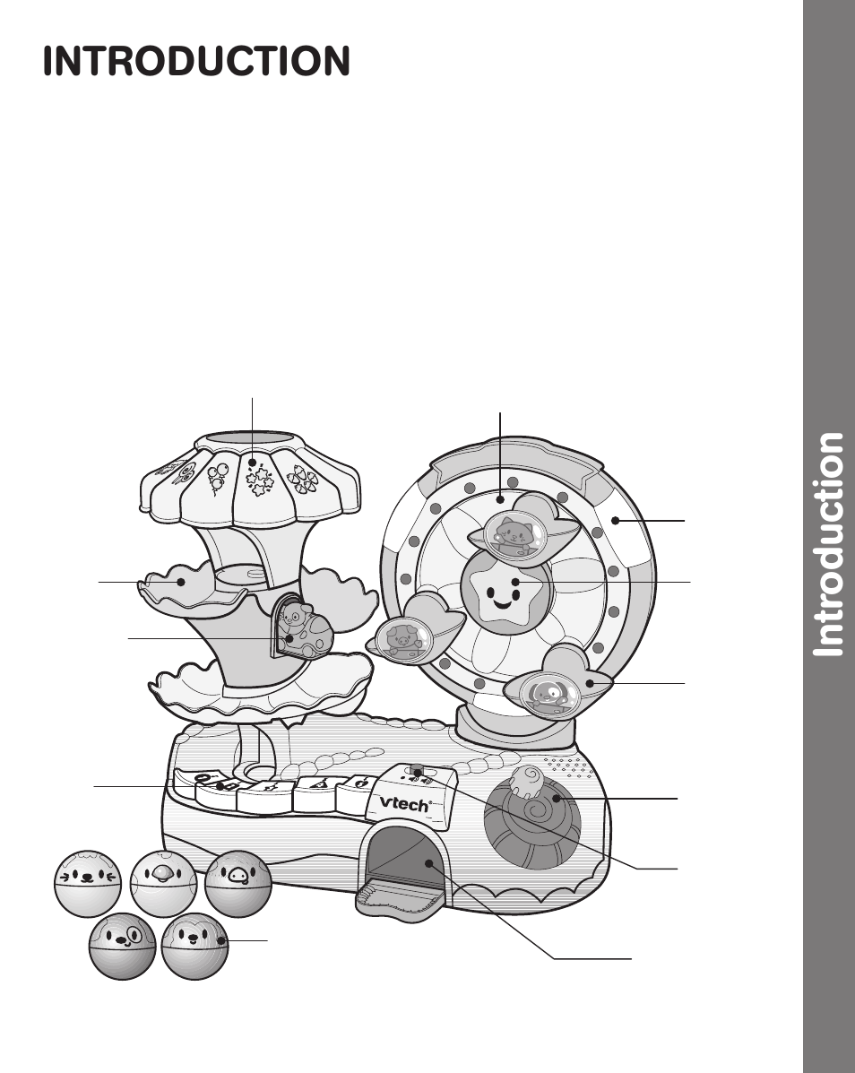 Intr oduction, Introduction | VTech Play & Learn Fun Fair 91-02100-000 User Manual | Page 3 / 10
