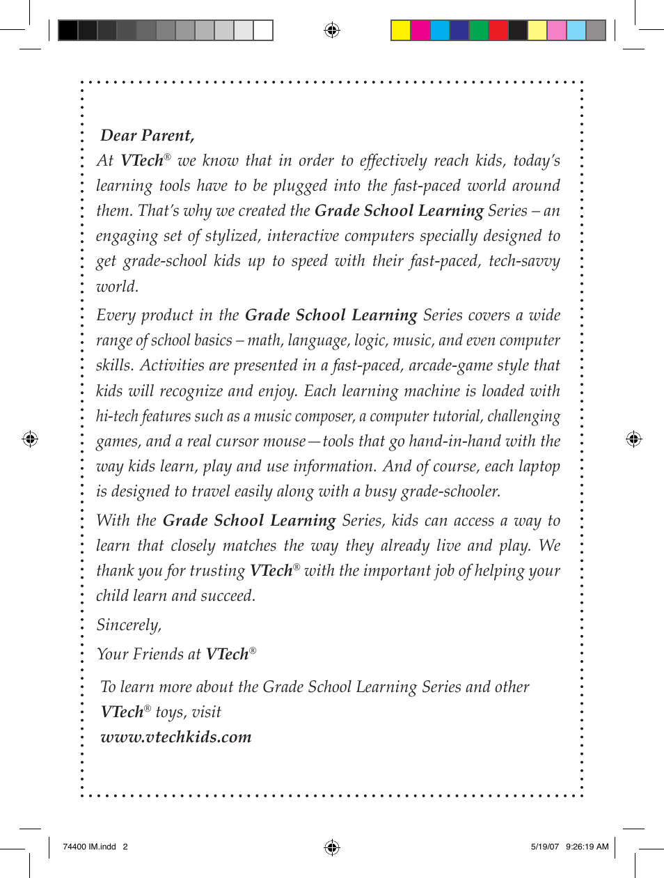 VTech 91-02239-001 User Manual | Page 2 / 16
