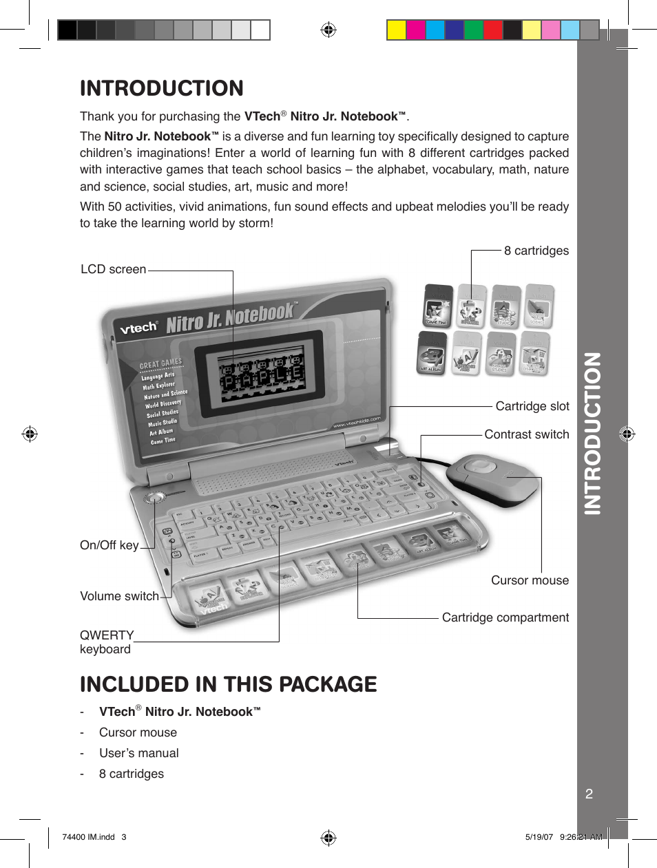 Included in this package | VTech 91-02239-001 User Manual | Page 3 / 16