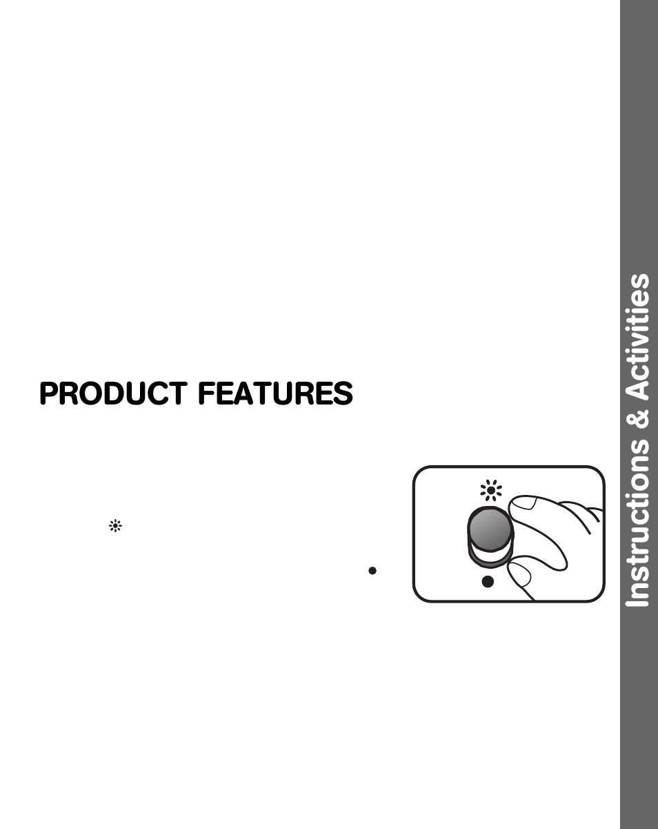 Product features, Instructions & activities | VTech Smart Key User Manual | Page 5 / 9