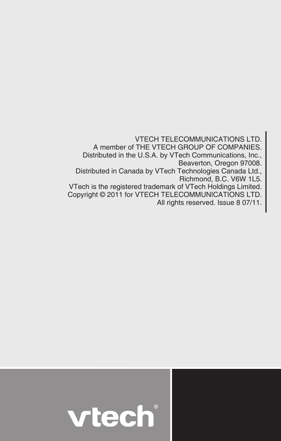 VTech DECT 6.0 CS6114 User Manual | Page 43 / 43