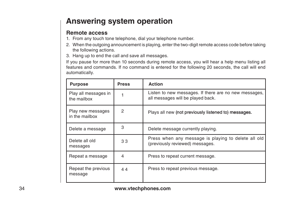 Answering system operation | VTech i6775 User Manual | Page 35 / 58