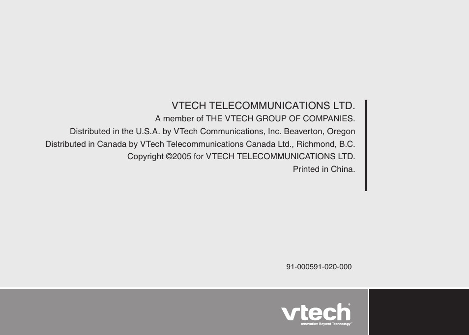 VTech i6775 User Manual | Page 58 / 58