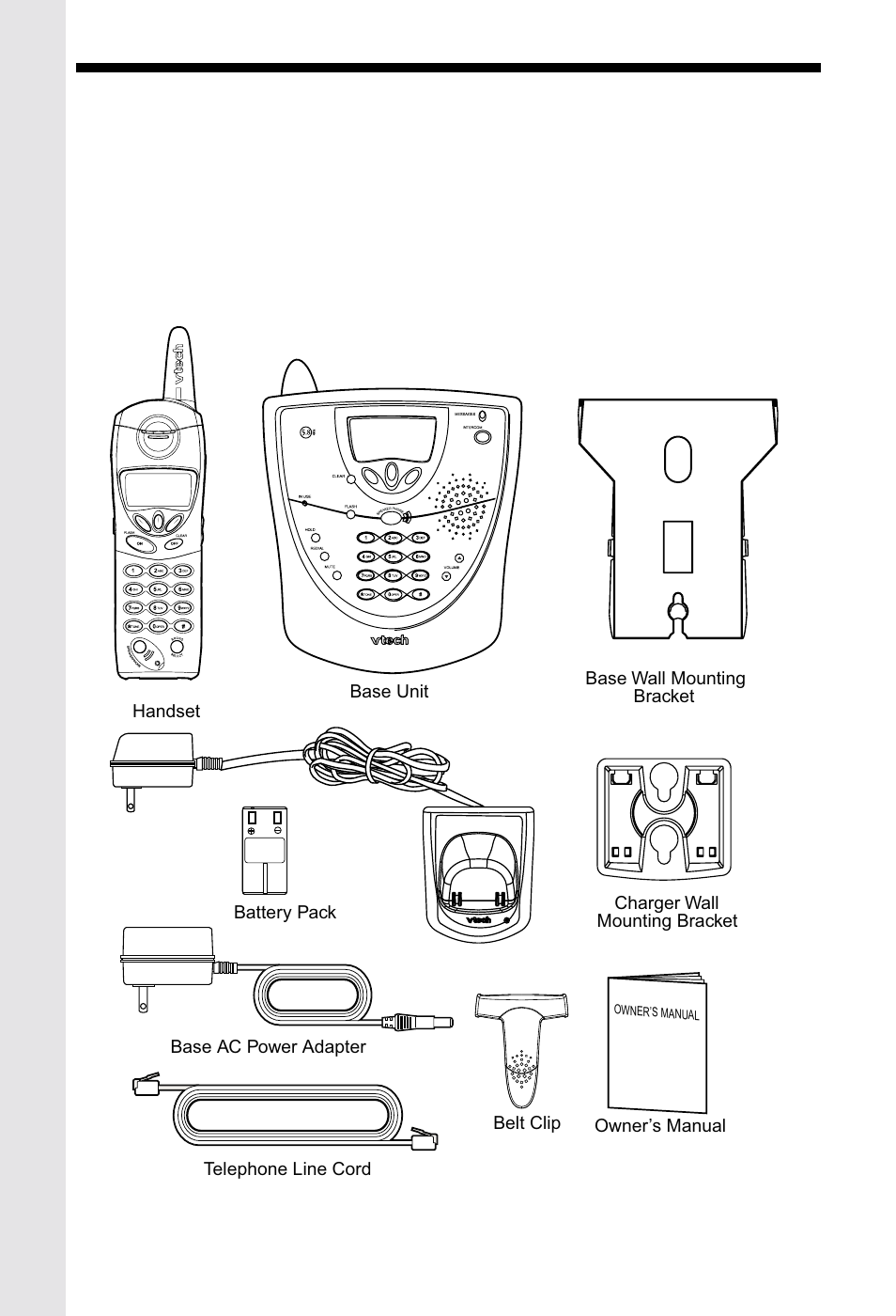 Parts check list | VTech VT5831 User Manual | Page 4 / 49