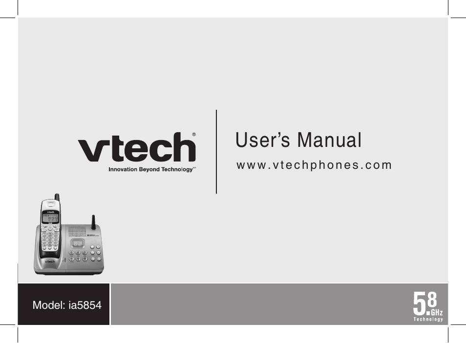 User’s manual | VTech Ia5854 User Manual | Page 51 / 51