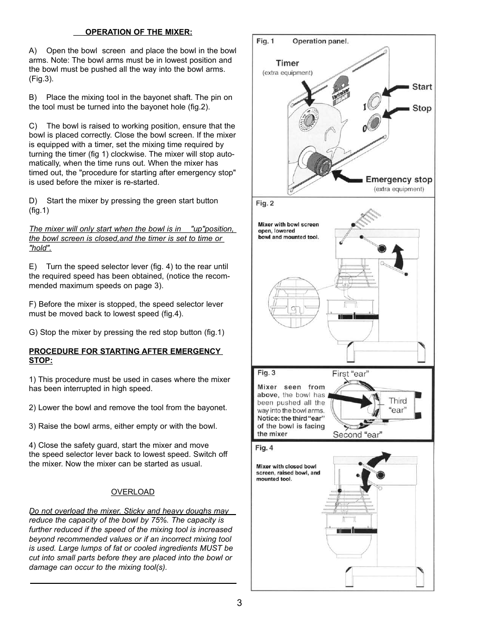 Varimixer W30(A) User Manual | Page 6 / 42