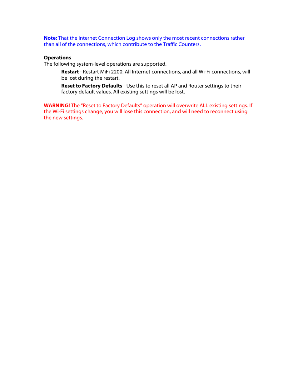 Operations | Verizon MiFi 2200 User Manual | Page 36 / 50