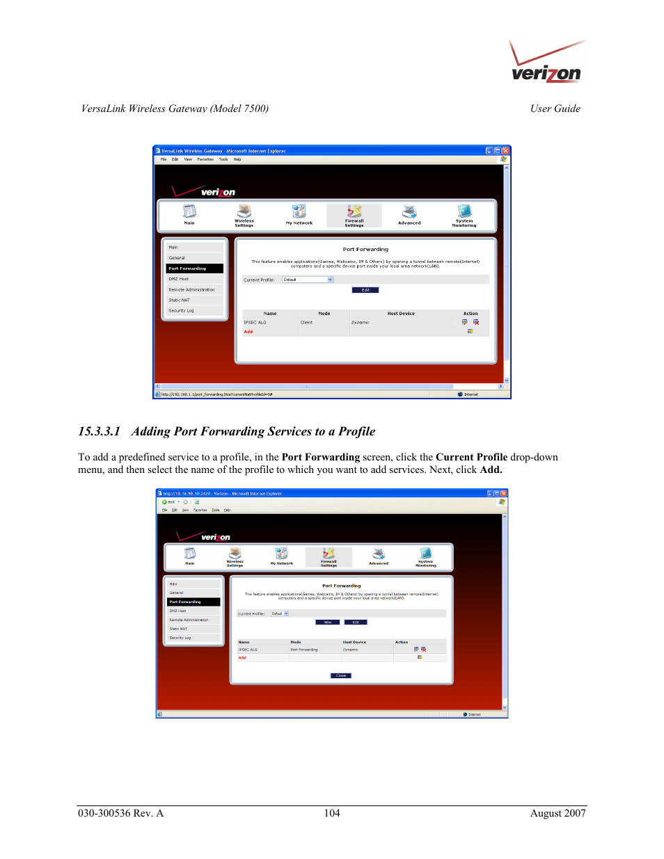 Verizon 7500 User Manual | Page 104 / 186