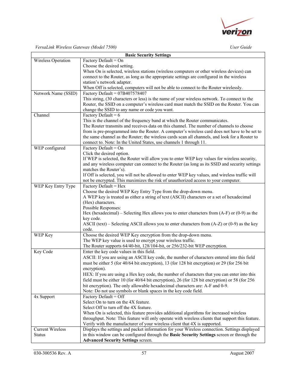 Verizon 7500 User Manual | Page 57 / 186