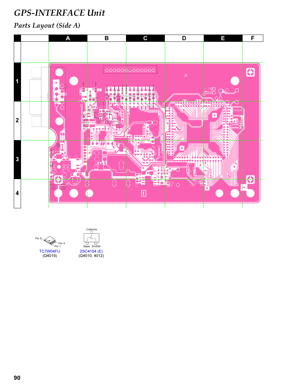 Parts layout (side a), Gps-interface unit | Vertex Standard TRANSCEIVER VX-1700 User Manual | Page 90 / 102