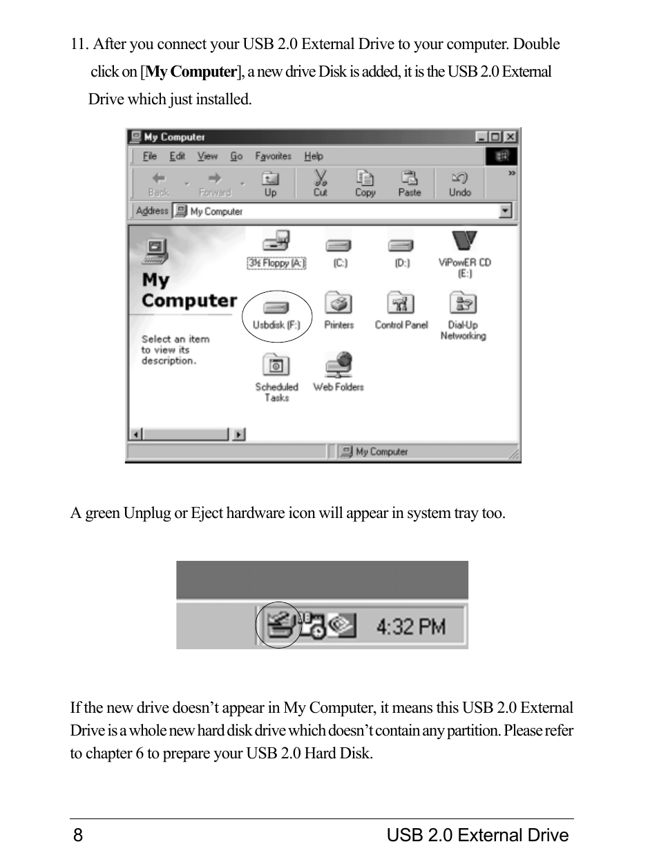 VIPowER Hi-Speed External Drive USB 2.0 User Manual | Page 10 / 27