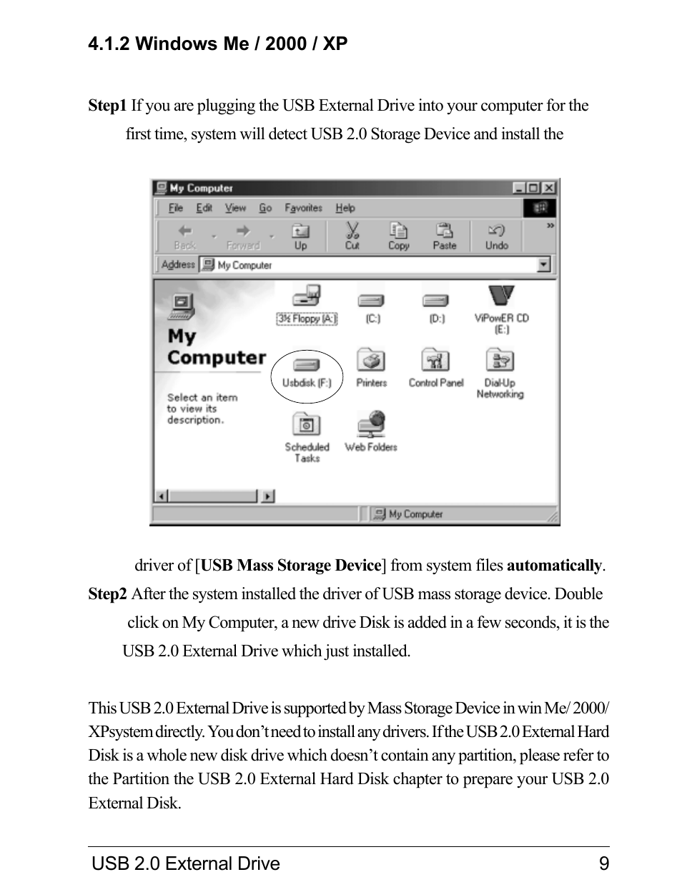 VIPowER Hi-Speed External Drive USB 2.0 User Manual | Page 11 / 27