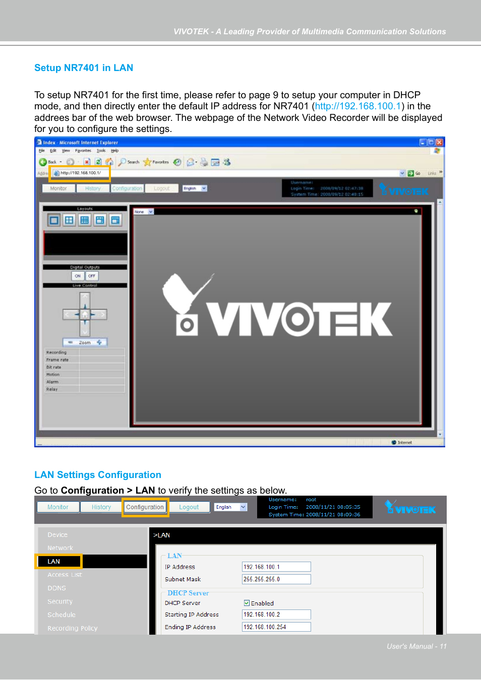 Vivotek NR7401 User Manual | Page 11 / 51