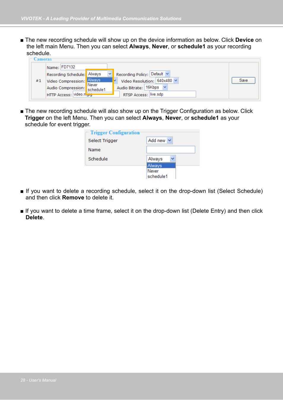 Vivotek NR7401 User Manual | Page 28 / 51