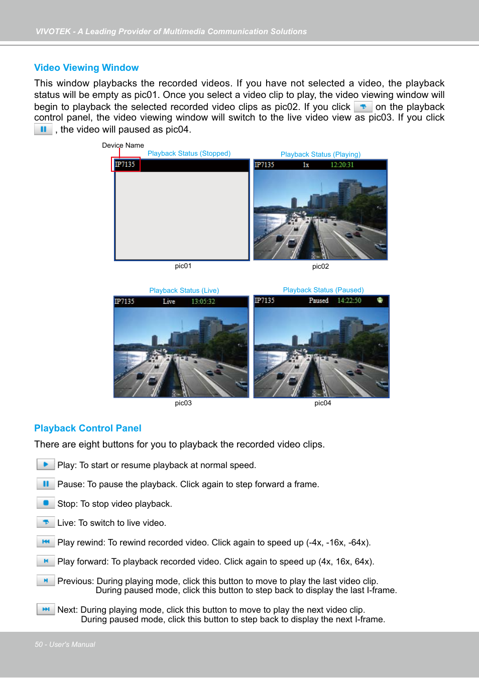 Vivotek NR7401 User Manual | Page 50 / 51