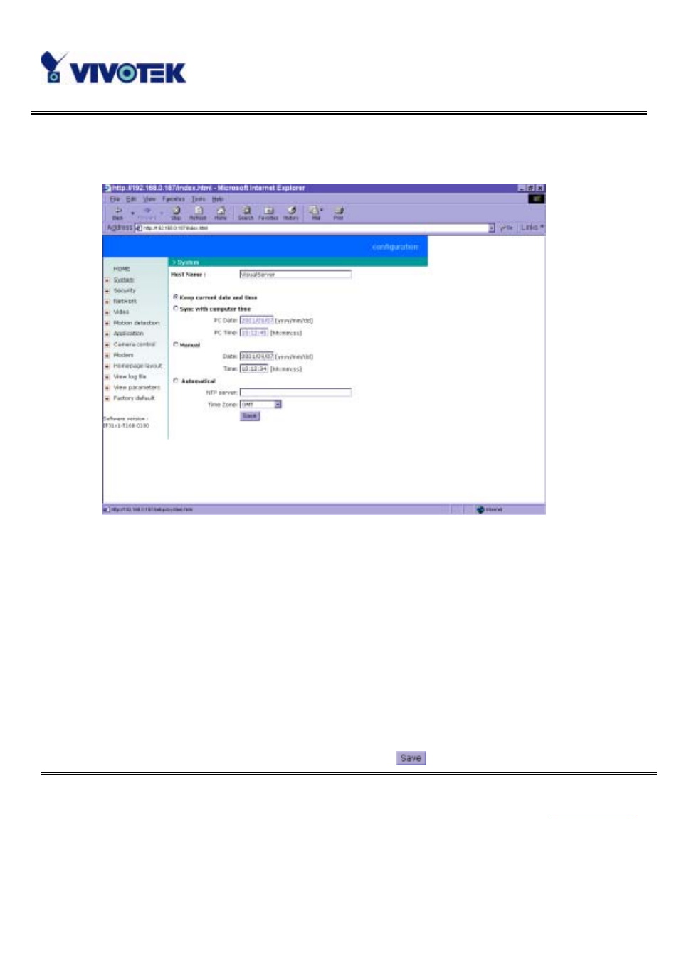 System parameters | Vivotek IP3111/IP3121 User Manual | Page 44 / 90