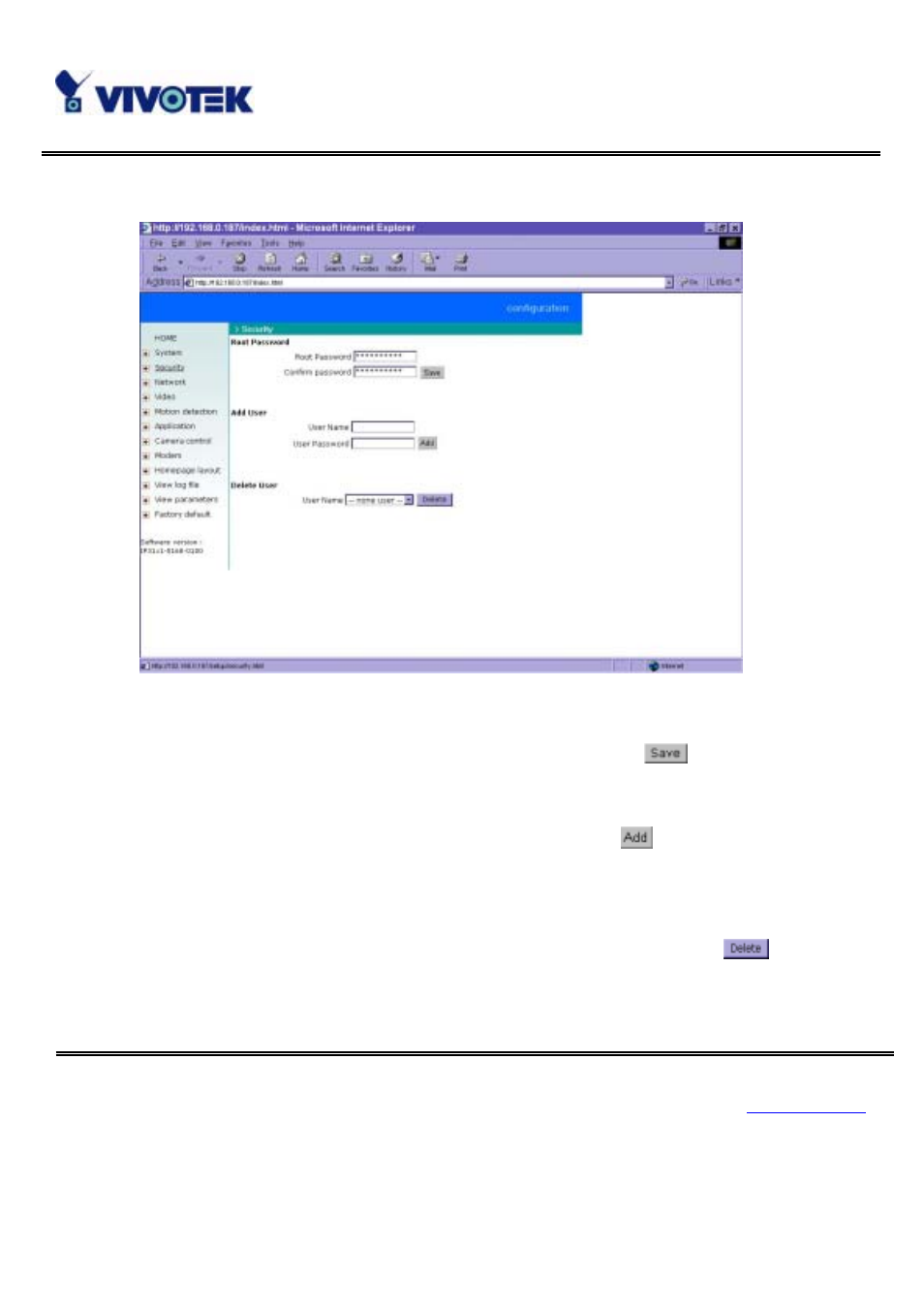 User group administration | Vivotek IP3111/IP3121 User Manual | Page 45 / 90