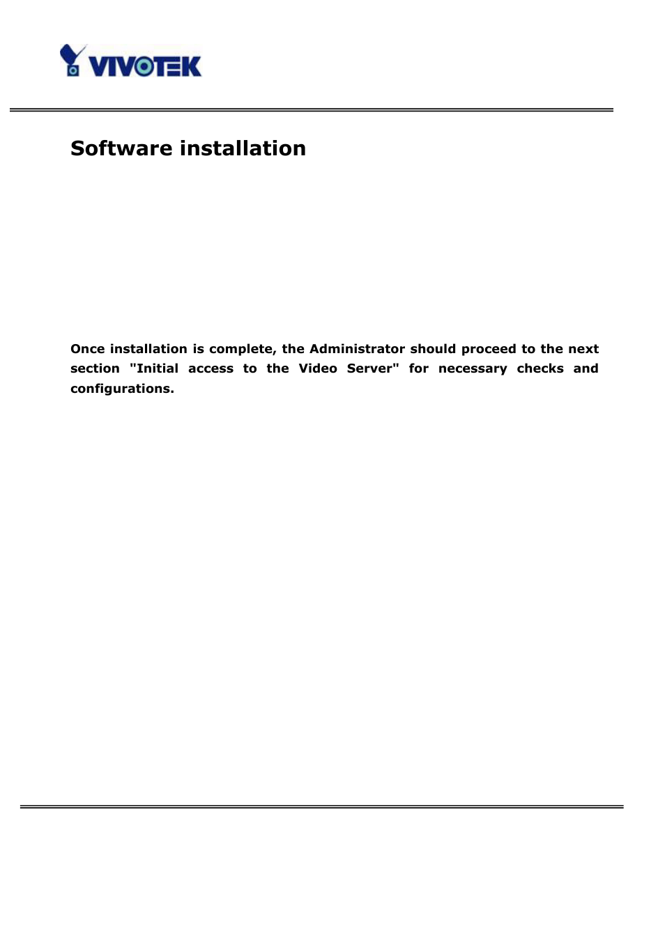 Software installation | Vivotek VS3100P User Manual | Page 12 / 69